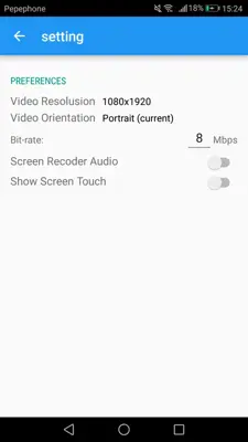 RE - Realtime Screen Recorder android App screenshot 0